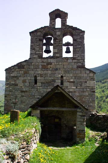 Iglesia de Cardet - vista campanario